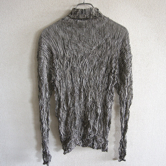 ISSEY MIYAKE Black Wrinkle Pleat Size M