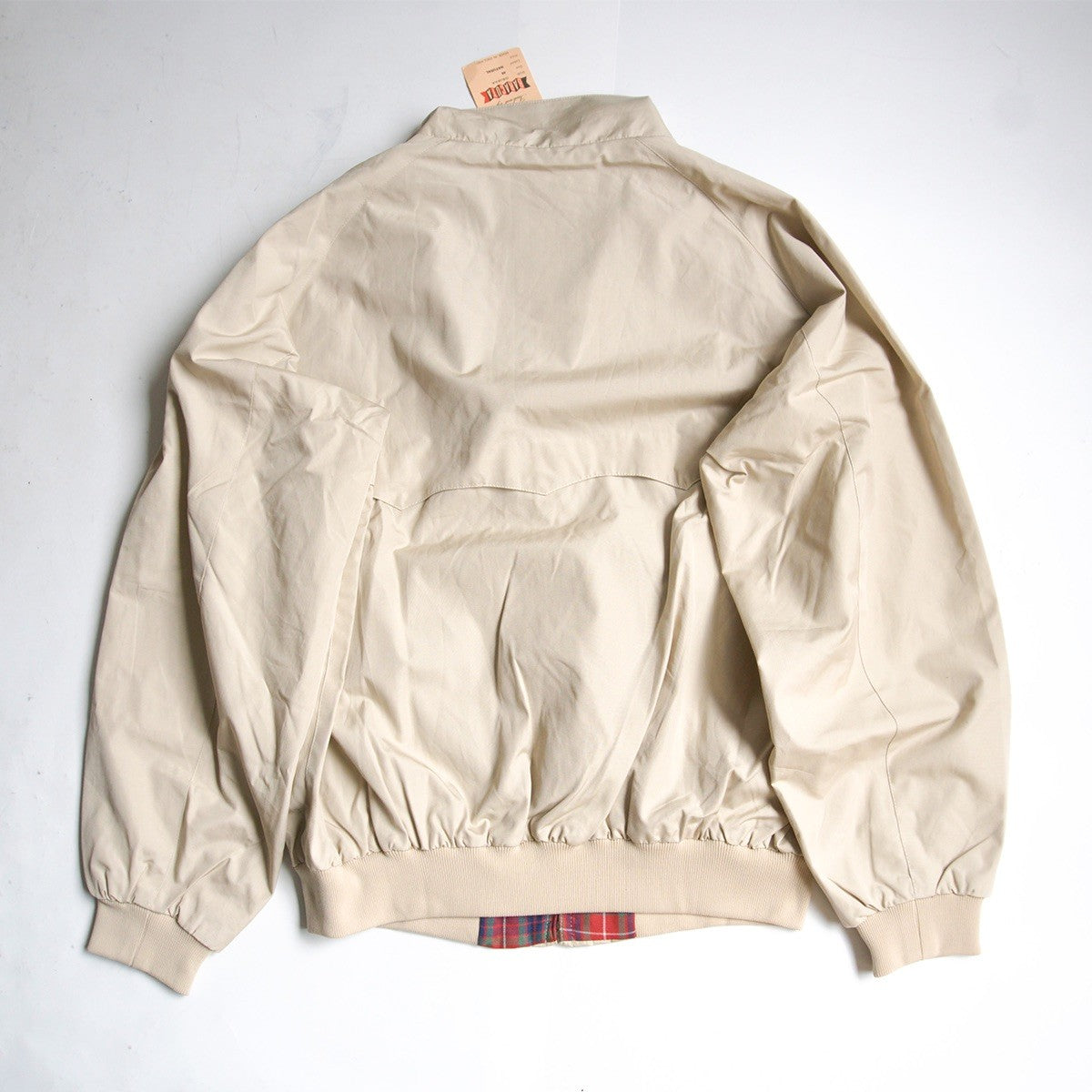 DEADSTOCK 90s BARACUTA G9 Harrington Jacket Natural Size 46