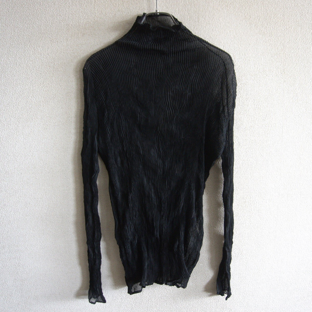 ISSEY MIYAKE Black Wrinkle Pleat Size L