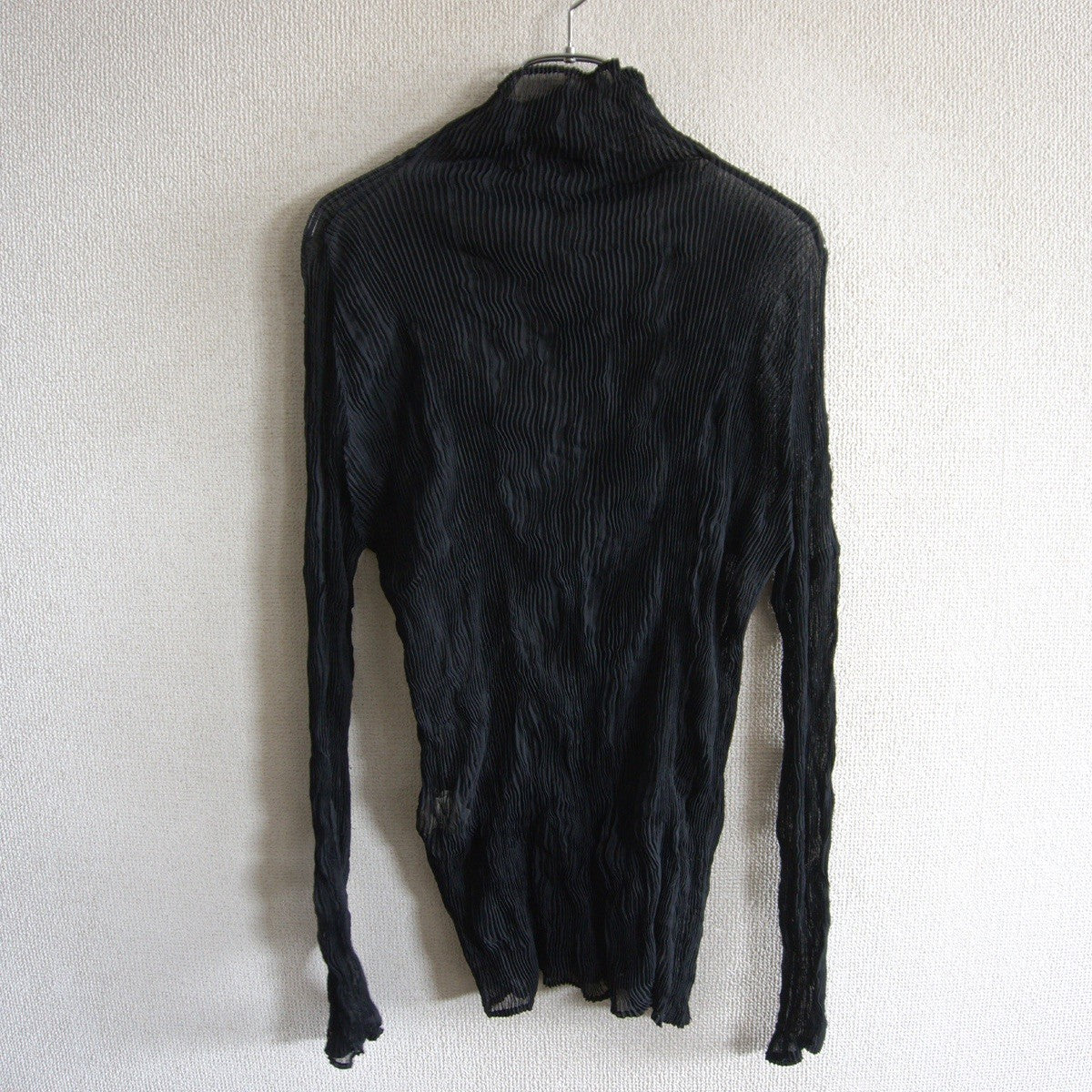 ISSEY MIYAKE Black Wrinkle Pleat Size L