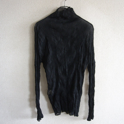 ISSEY MIYAKE Black Wrinkle Pleat Size L