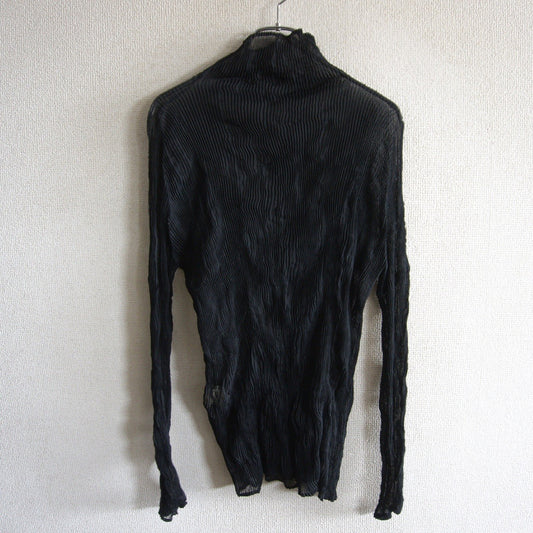 ISSEY MIYAKE Black Wrinkle Pleat Size L