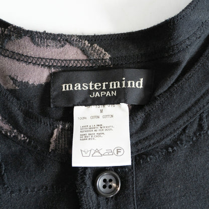 mastermind JAPAN Henley Neck Long Sleeve Top Size M