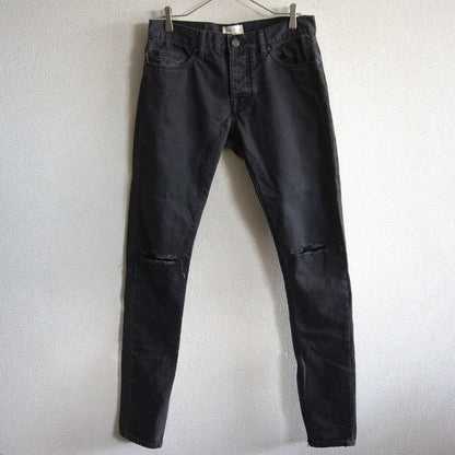 FEAR OF GOD Black Zip Hem Denim Jeans Size 30