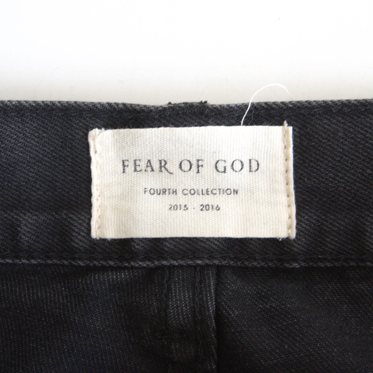 FEAR OF GOD Black Zip Hem Denim Jeans Size 30