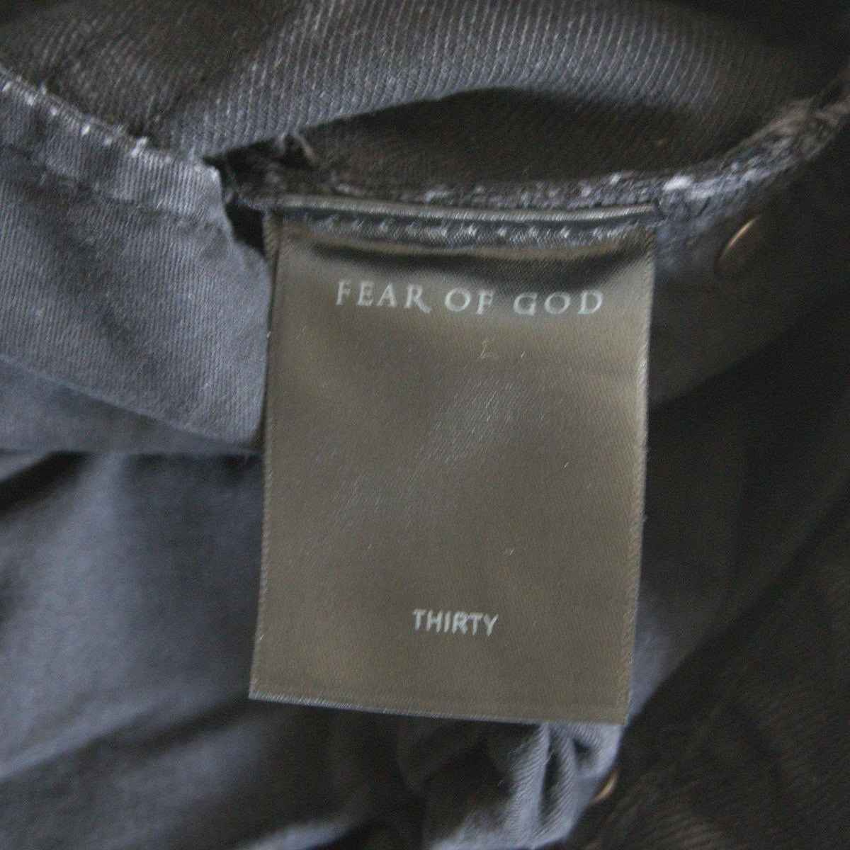 FEAR OF GOD Black Zip Hem Denim Jeans Size 30