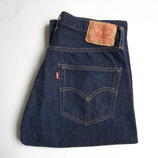 LEVI'S 501XX Big E Dark Indigo Valencia Jeans Size 32×36