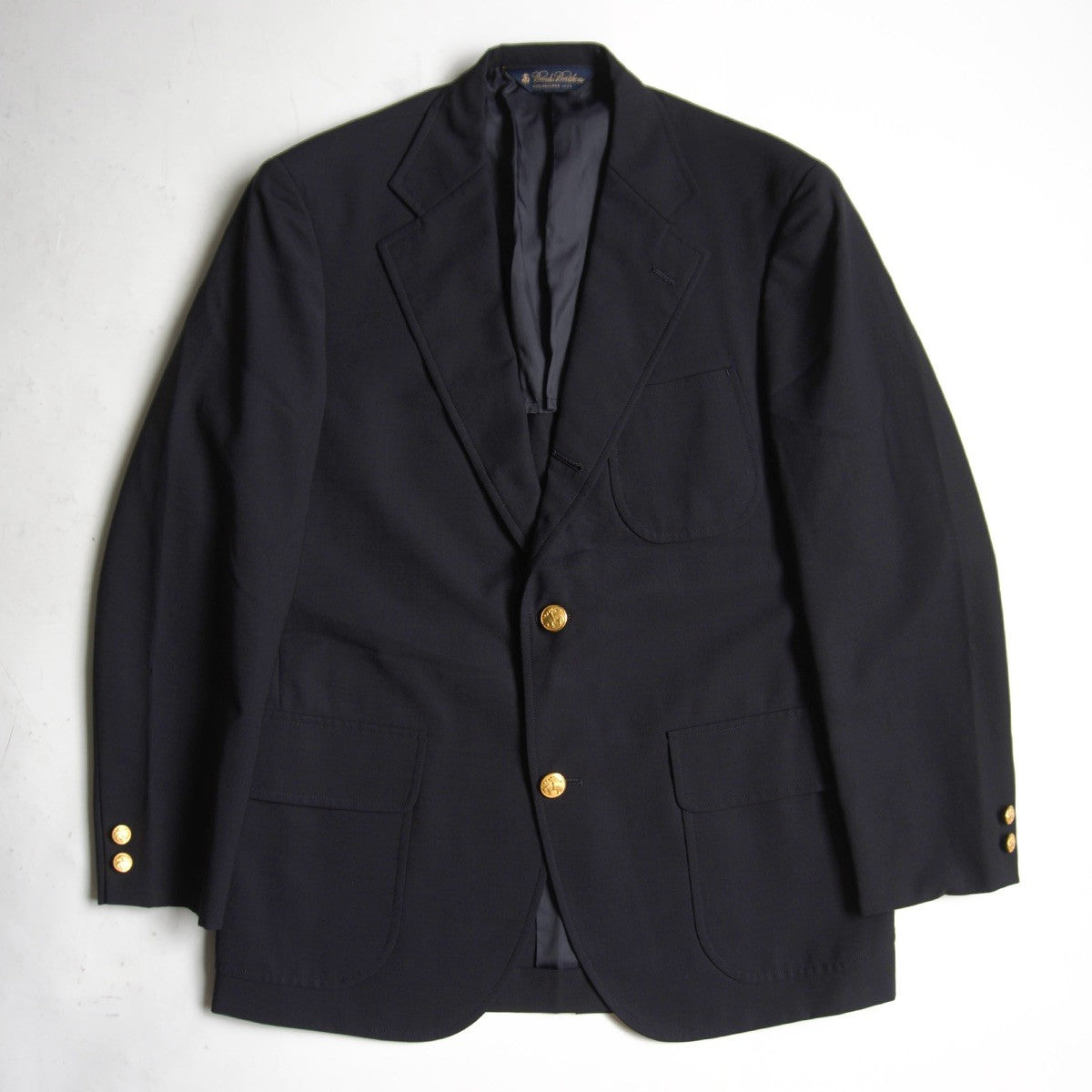 BROOKS BROTHERS Navy Gold Button Blazer