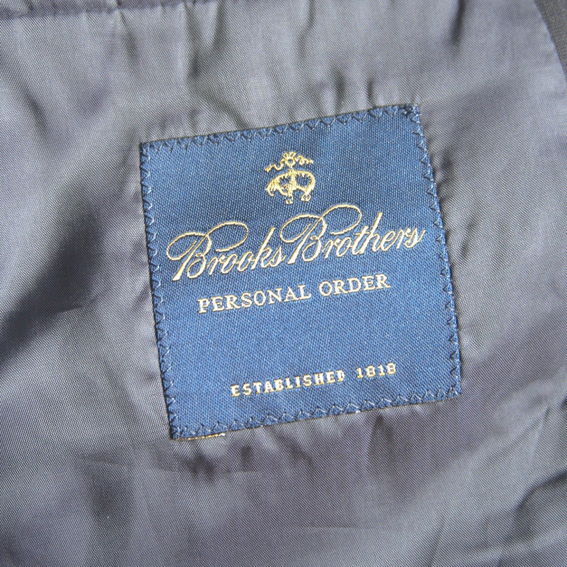 BROOKS BROTHERS Navy Gold Button Blazer