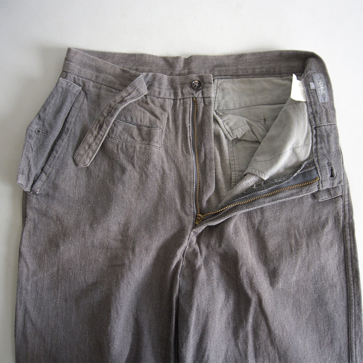 COMME des GARCONS HOMME 80s Belt Design Grey Denim Size M