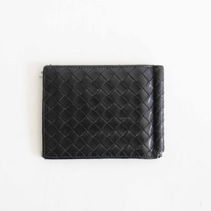 BOTTEGA VENETA Intrecciato Leather Clip Wallet Size ONE SIZE