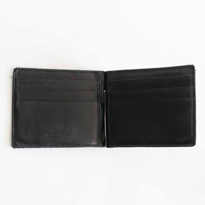 BOTTEGA VENETA Intrecciato Leather Clip Wallet Size ONE SIZE