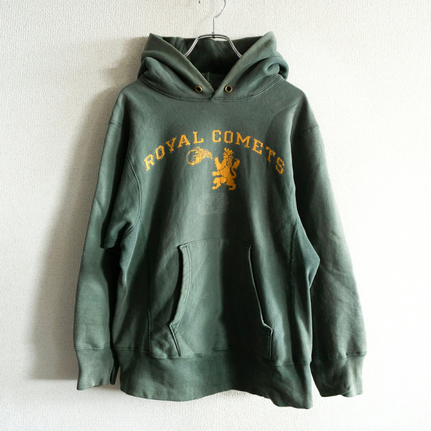 CHAMPION 80s Reverse Weave College Hoodie Size S