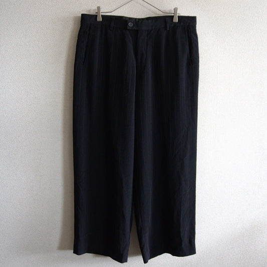 GIORGIO ARMANI Black Stripe Slacks Size 54