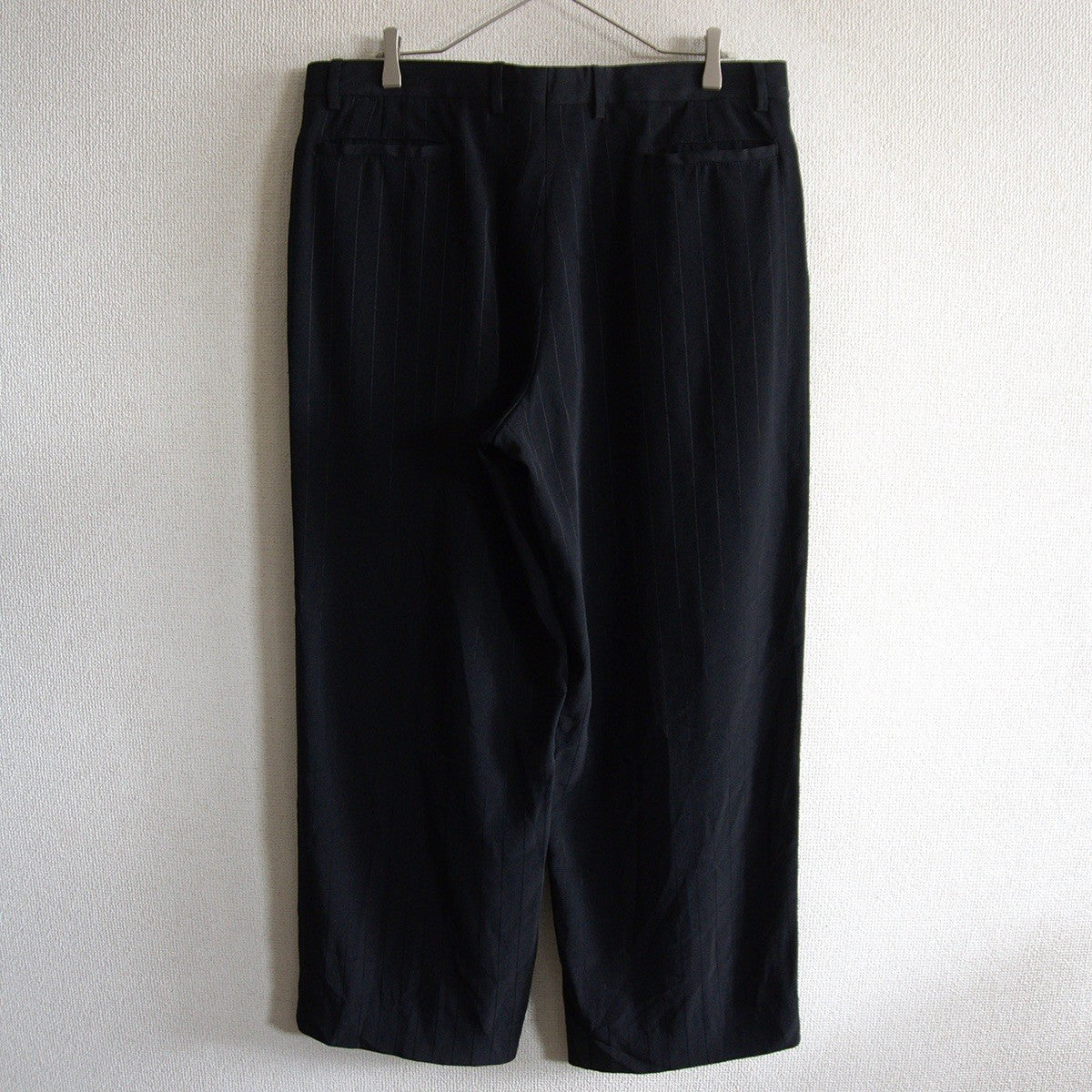 GIORGIO ARMANI Black Stripe Slacks Size 54