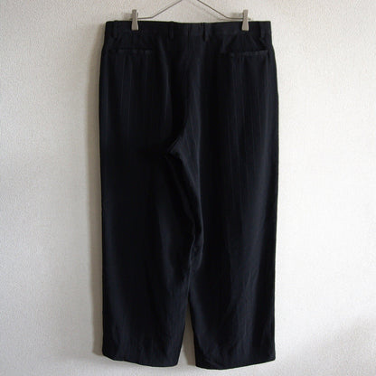 GIORGIO ARMANI Black Stripe Slacks Size 54