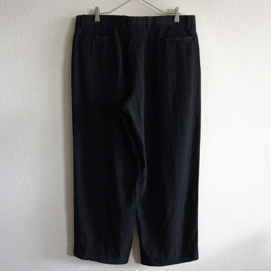 GIORGIO ARMANI Black Stripe Slacks Size 54