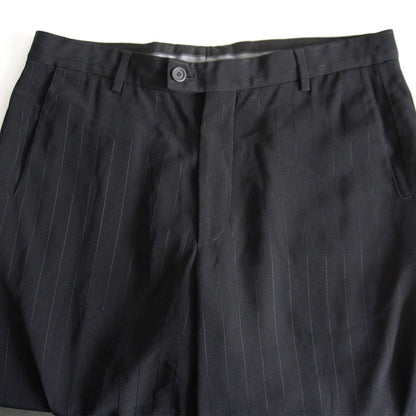 GIORGIO ARMANI Black Stripe Slacks Size 54