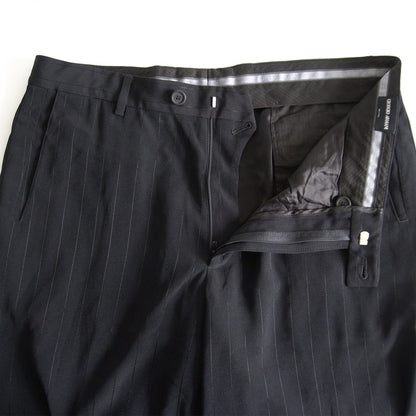 GIORGIO ARMANI Black Stripe Slacks Size 54