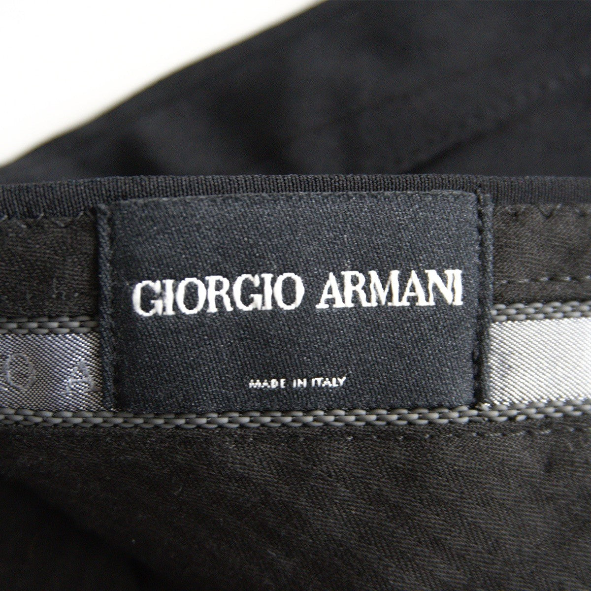 GIORGIO ARMANI Black Stripe Slacks Size 54