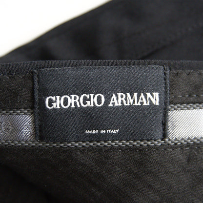 GIORGIO ARMANI Black Stripe Slacks Size 54