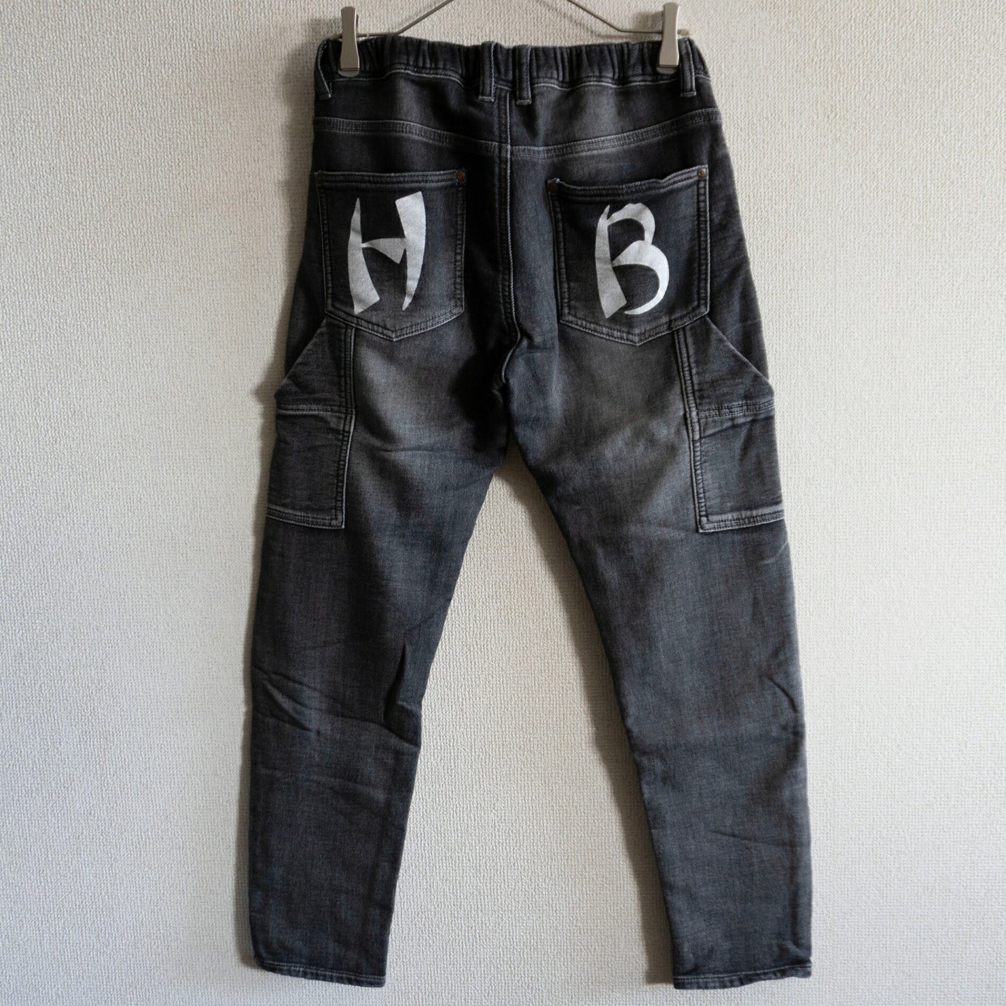 HUMAN MADE Stretch Damaged Sweat Denim Pants Sweatshirt Size S