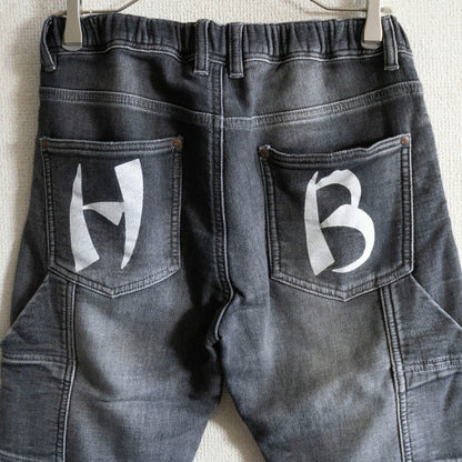 HUMAN MADE Stretch Damaged Sweat Denim Pants Sweatshirt Size S