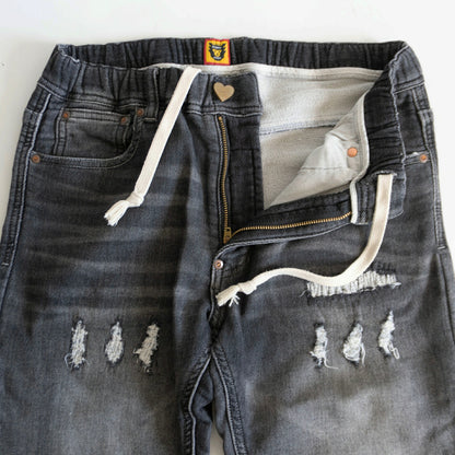 HUMAN MADE Stretch Damaged Sweat Denim Pants Sweatshirt Size S