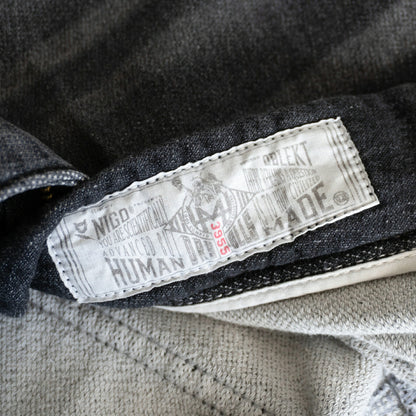 HUMAN MADE Stretch Damaged Sweat Denim Pants Sweatshirt Size S