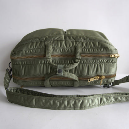 PORTER Tanker 3-Way Nylon Briefcase Sage Green Size ONE SIZE