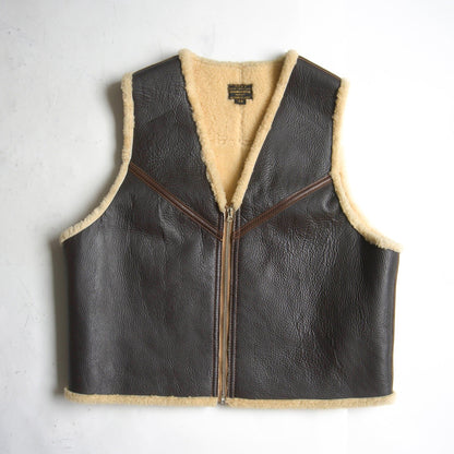 EASTMAN LEATHER C-3 Mouton Leather Vest Size 44