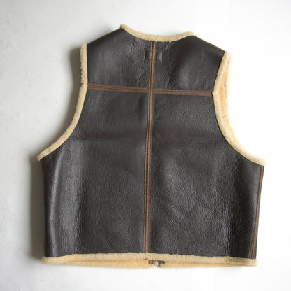 EASTMAN LEATHER C-3 Mouton Leather Vest Size 44