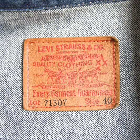 LEVI'S 507XX Big E 2nd Type Dark Wash Denim Jacket Size 40