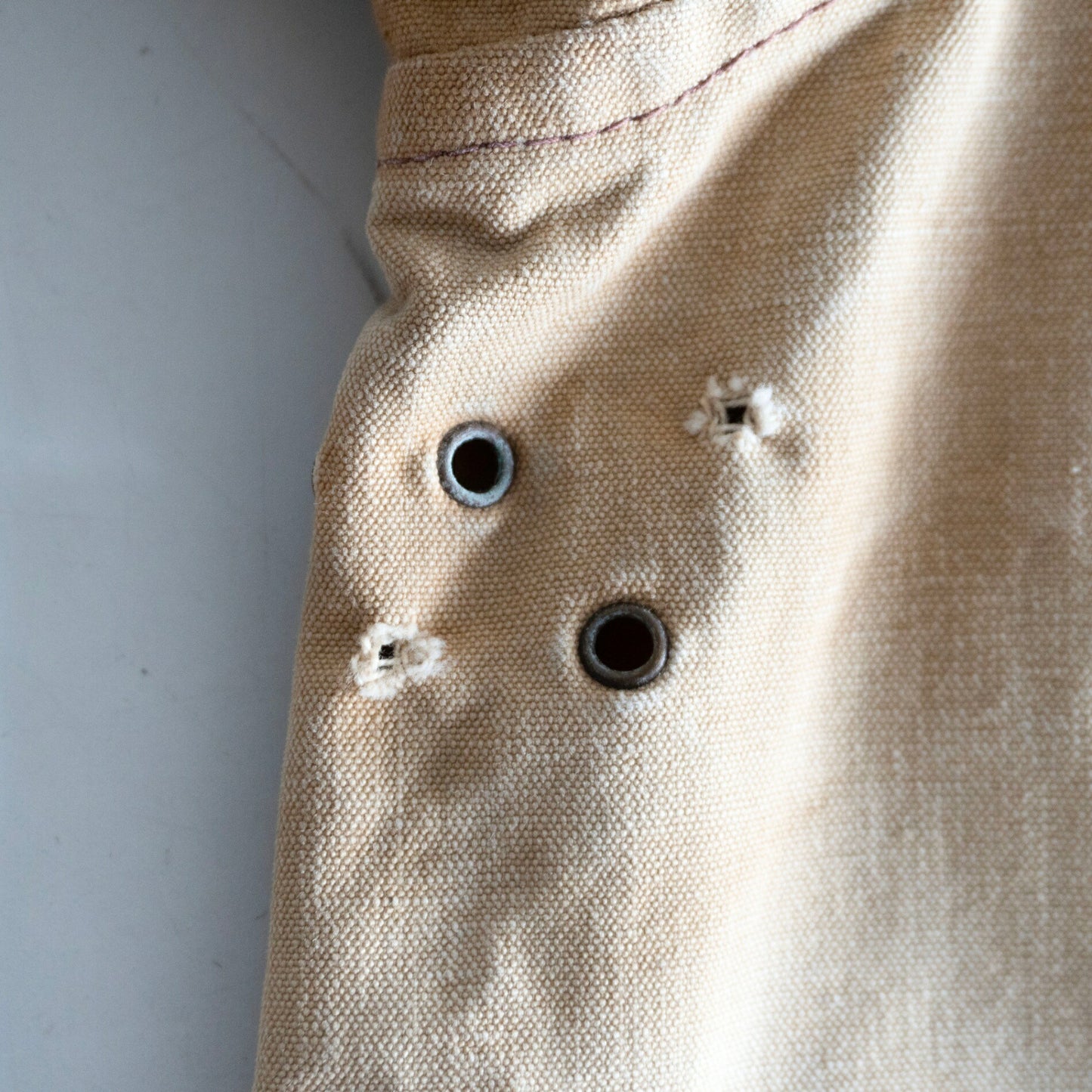 40s French Vintage Linen Canvas Work Jacket