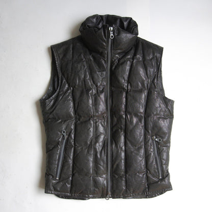 ISAMU KATAYAMA BACKLASH Buffalo Leather Vest Black Size L