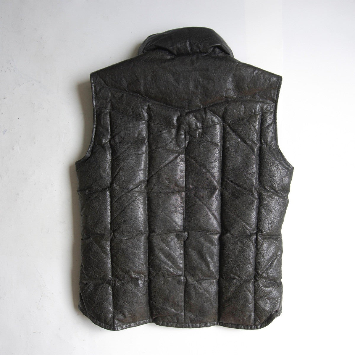 ISAMU KATAYAMA BACKLASH Buffalo Leather Vest Black Size L