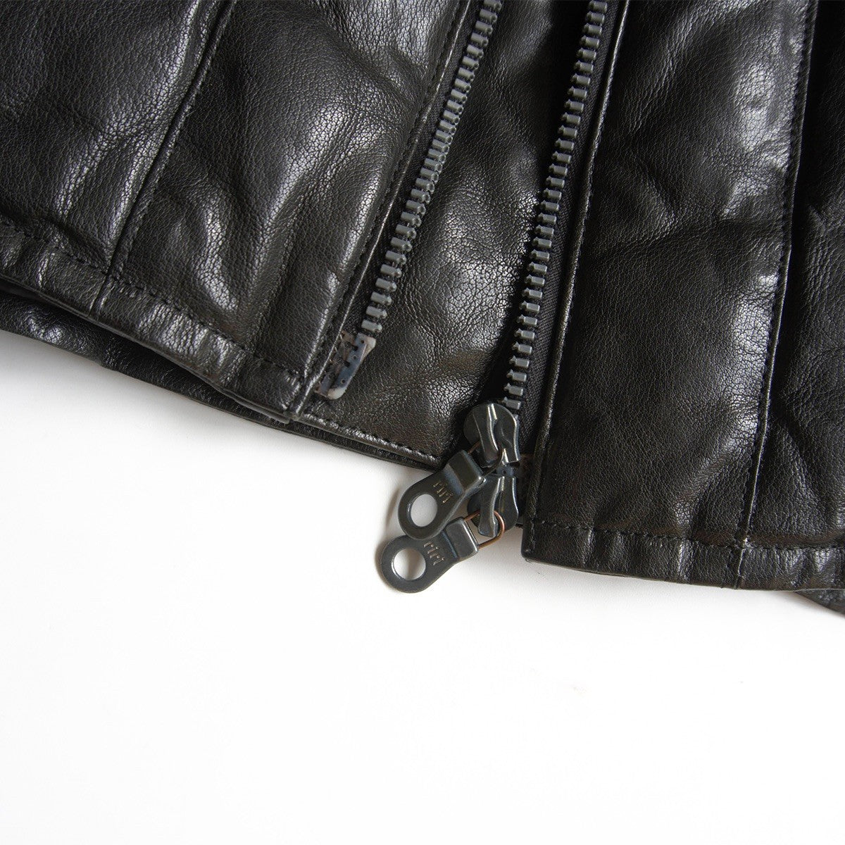 ISAMU KATAYAMA BACKLASH Buffalo Leather Vest Black Size L