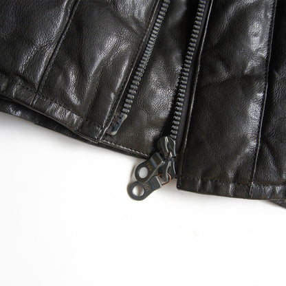 ISAMU KATAYAMA BACKLASH Buffalo Leather Vest Black Size L