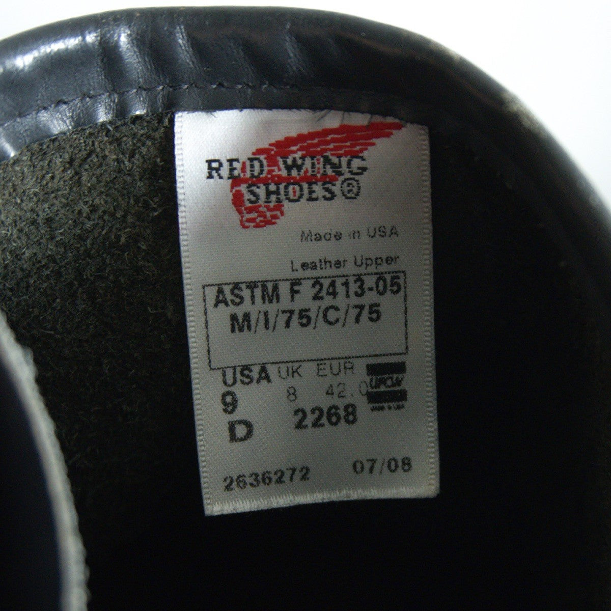 REDWING 2268 Engineer Boots Size 9D