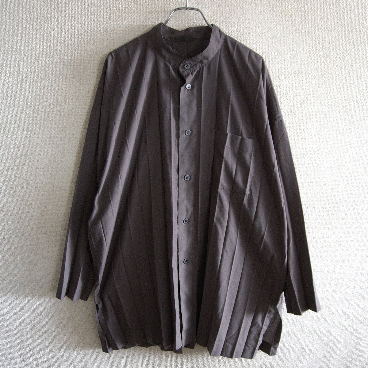 HOMME PLISSE ISSEY MIYAKE Pleated Shirt Gray Size 2