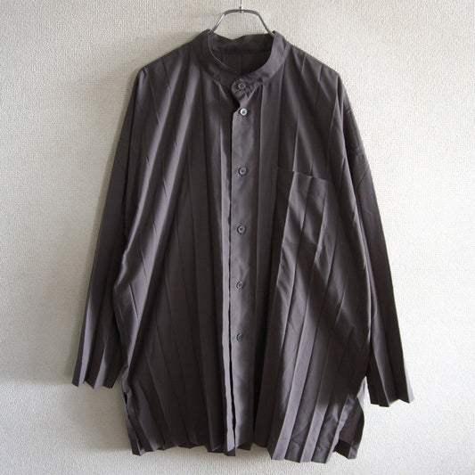 HOMME PLISSE ISSEY MIYAKE Pleated Shirt Gray Size 2