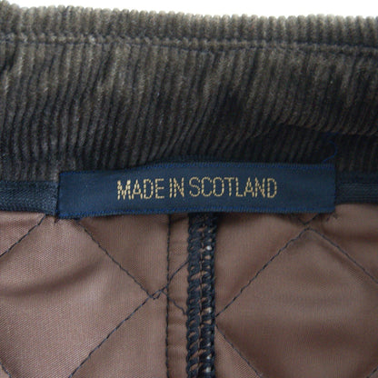 GRENFELL Wool Quilted Jacket Brown Size 38