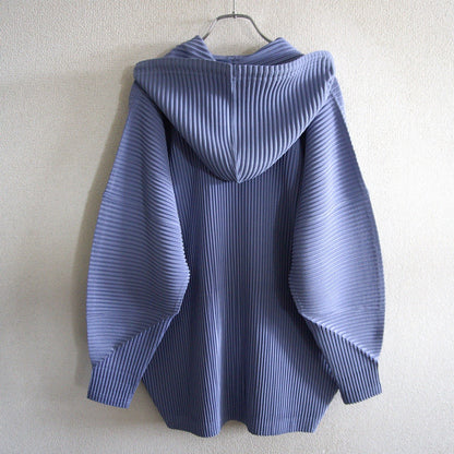 HOMME PLISSE ISSEY MIYAKE Pleated Hoodie Lavender