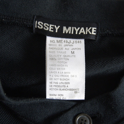 ISSEY MIYAKE Striped Sleeve Panel Shirt Black Size M