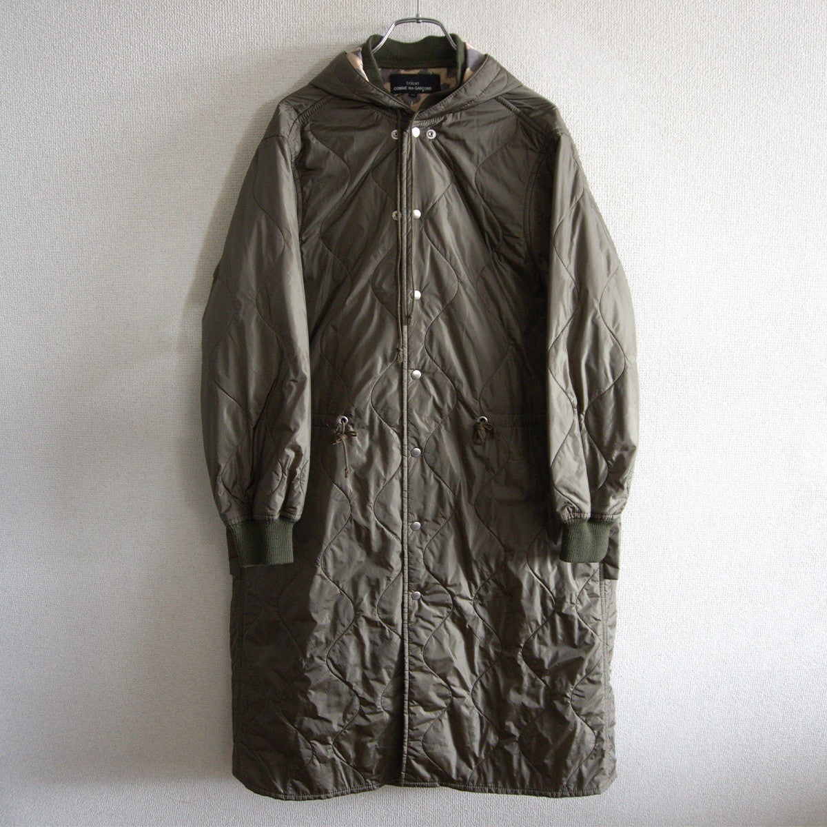 COMME des GARCONS 19AW Long Quilted Hood Jacket Size M
