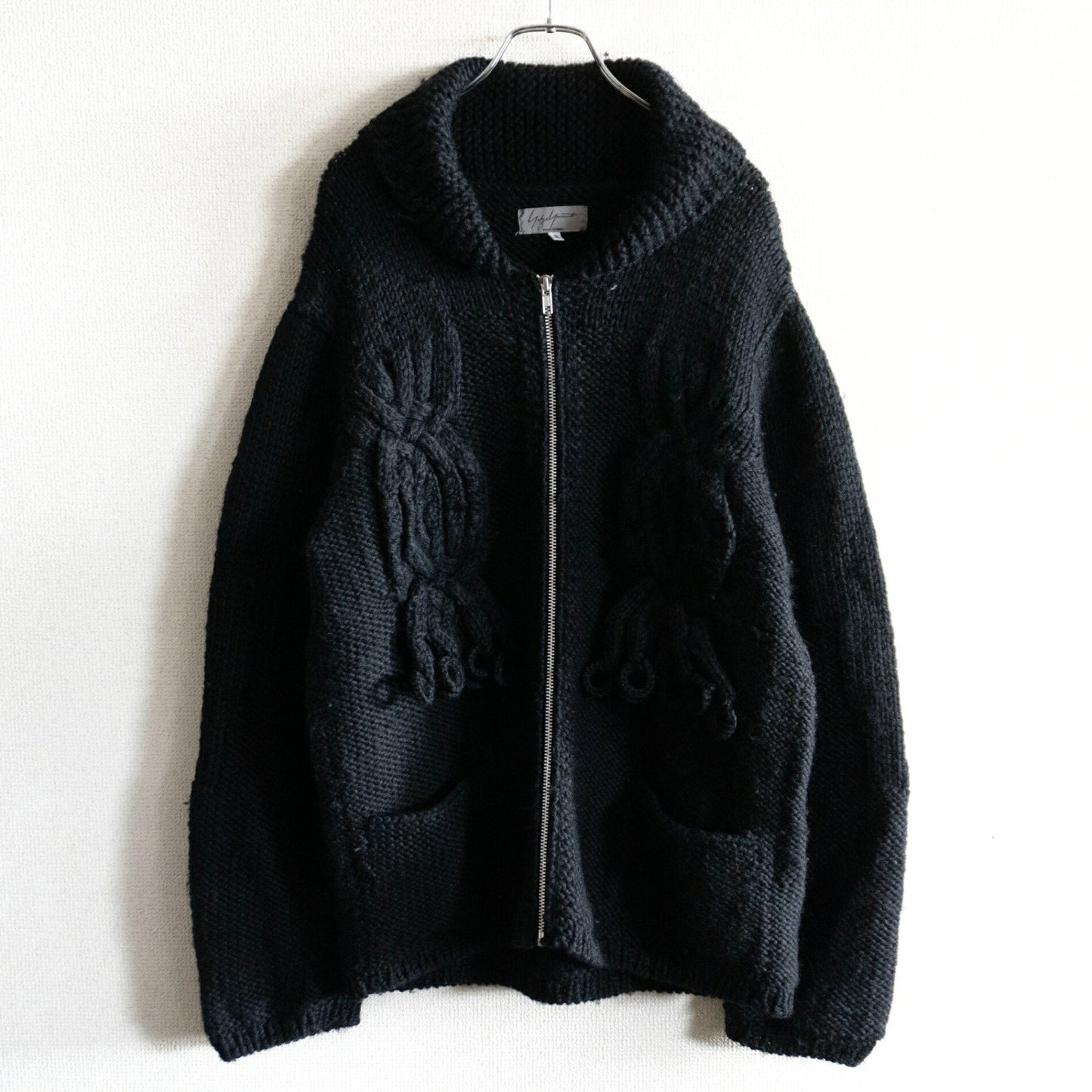 Yohji Yamamoto POUR HOMME Black Cardigan Sweater Size 3