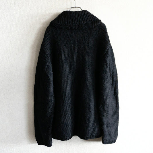 Yohji Yamamoto POUR HOMME Black Cardigan Sweater Size 3
