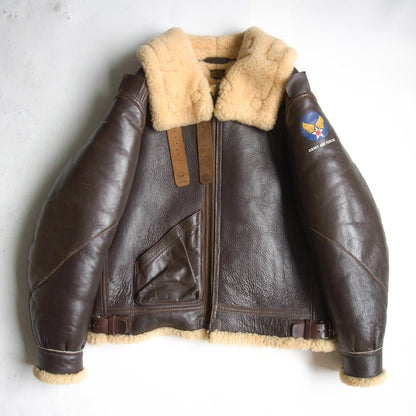 EASTMAN LEATHER CLOTHING B-3 Shearling Flight Jacket Size 40
