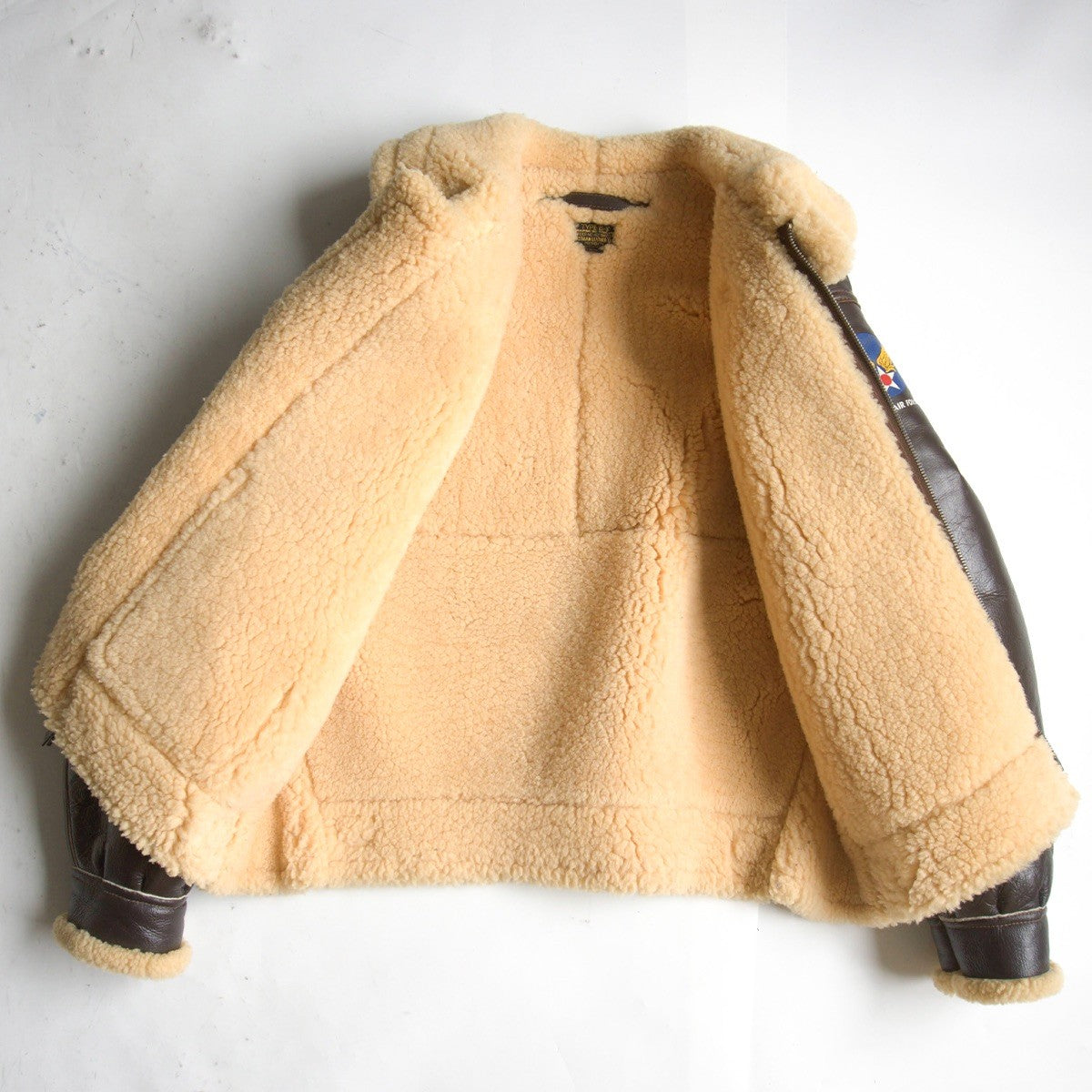 EASTMAN LEATHER CLOTHING B-3 Shearling Flight Jacket Size 40