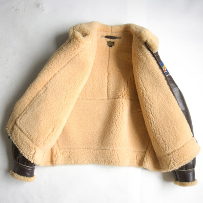 EASTMAN LEATHER CLOTHING B-3 Shearling Flight Jacket Size 40
